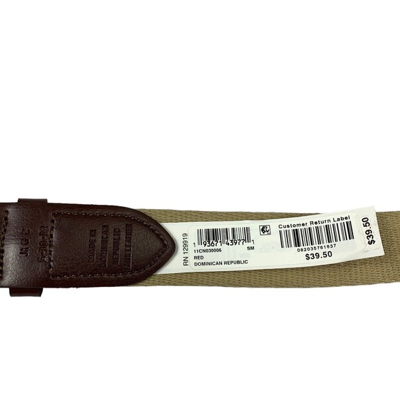 Club Room Mens Faux Leather Holiday Cheer Belt Red 30-32 - Picture 3 of 3